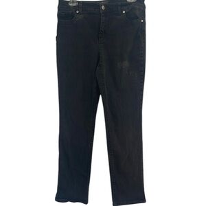 Chicos So slimming girlfriend Black Jeans women's size 1.5 Medium 8 10